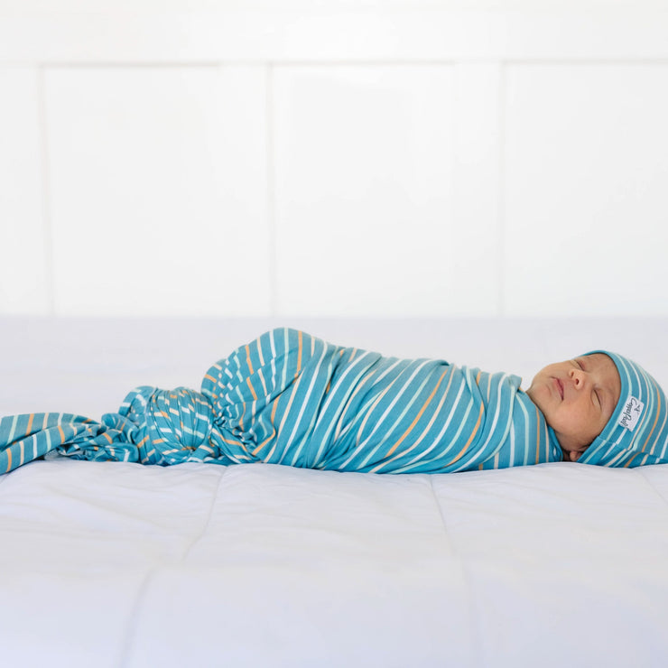 Copper Pearl Knit Swaddle Blanket | Milo