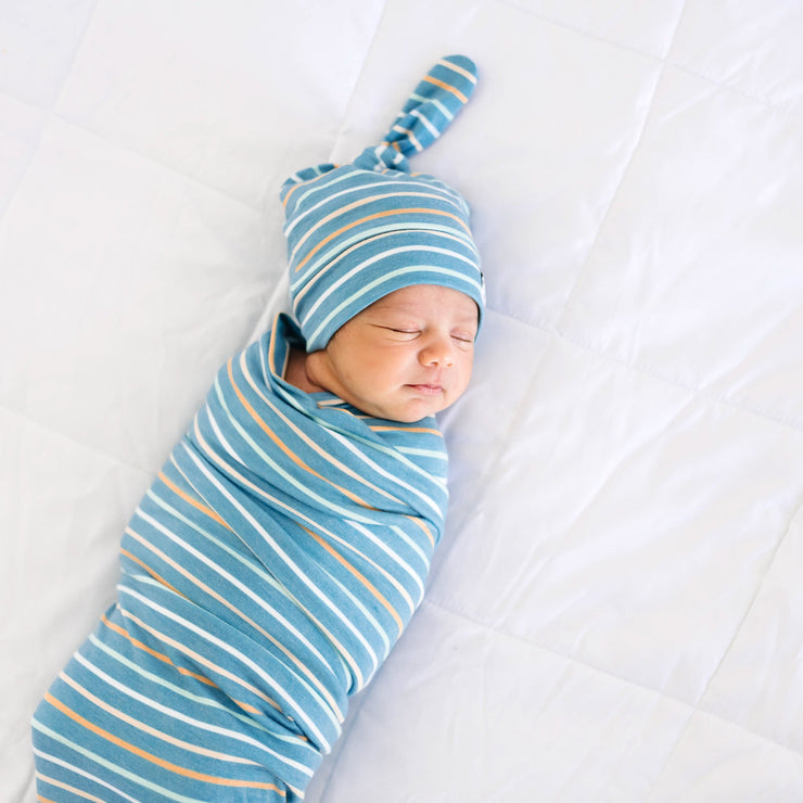 Copper Pearl Knit Swaddle Blanket | Milo