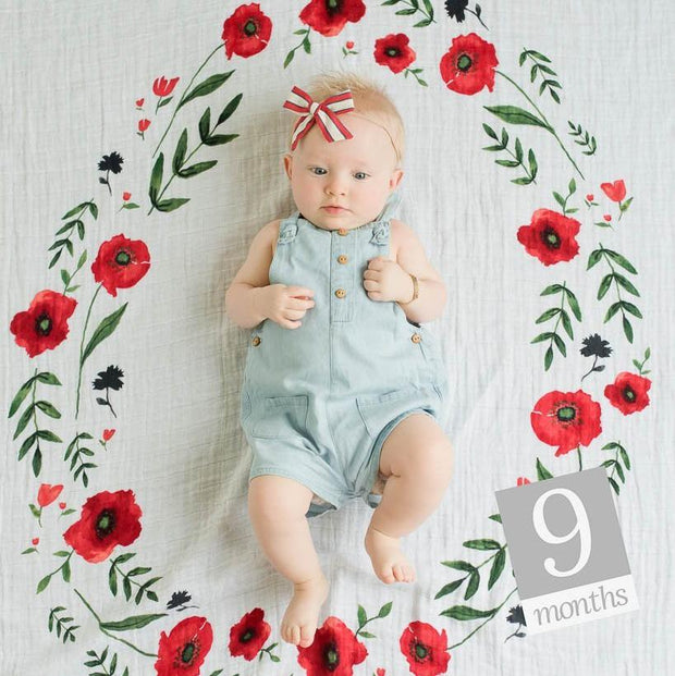 Little Unicorn Photo Blanket | Summer Poppy