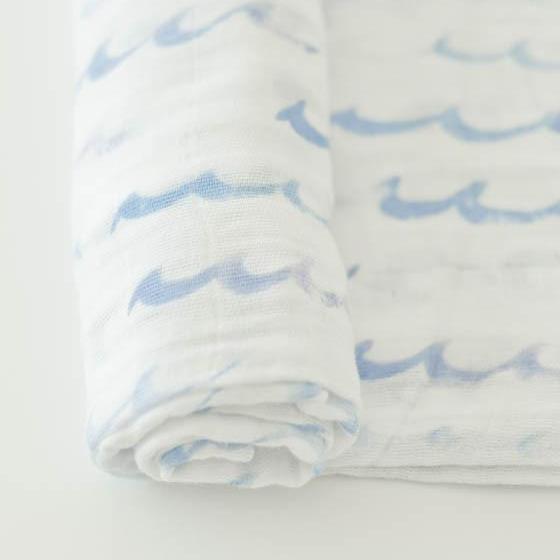Little Unicorn Cotton Muslin Swaddle Blanket | High Tide