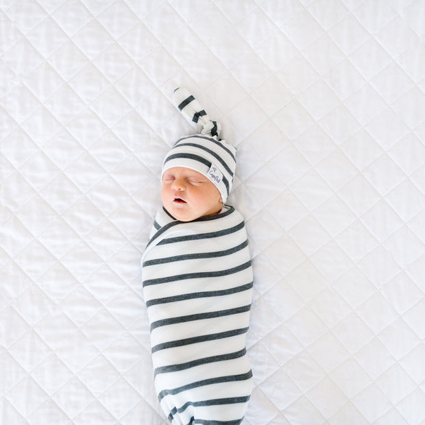 Copper Pearl Knit Swaddle Blanket | City