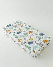 Little Unicorn Cotton Changing Pad Cover | Dino Friends