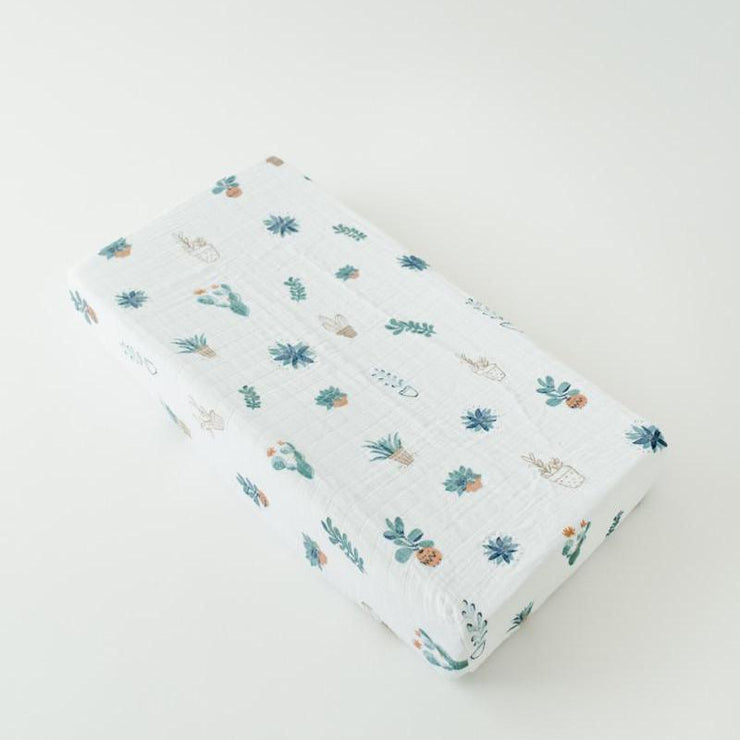 Little Unicorn Cotton Muslin Changing Pad Cover | Prickle Pots