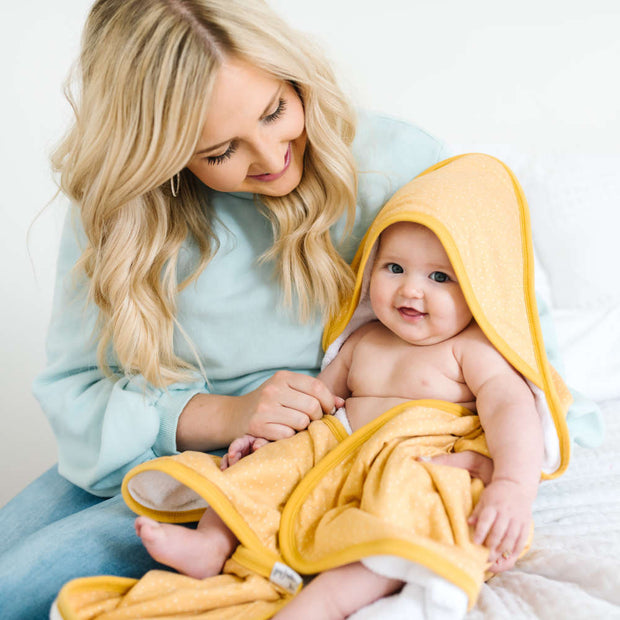 Copper Pearl Premium Knit Hooded Towel | Marigold