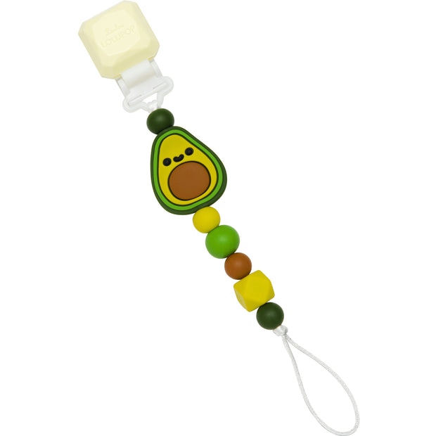Loulou Lollipop Darling Pacifier Clip | Avocado