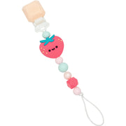 Loulou Lollipop Darling Pacifier Clip | Strawberry
