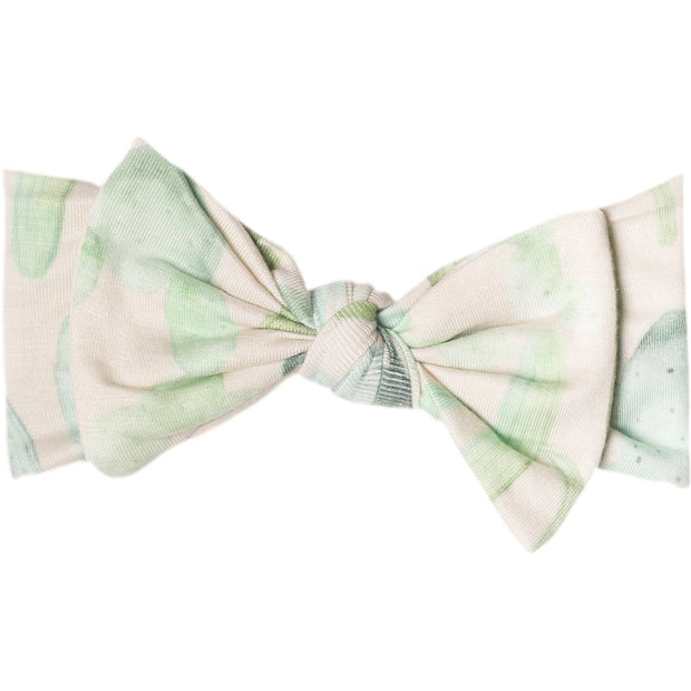 Copper Pearl Knit Headband Bow | Desert
