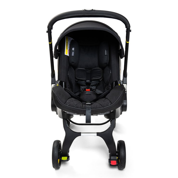Doona Infant Car Seat + Base + Essentials Bag - Midnight Edition