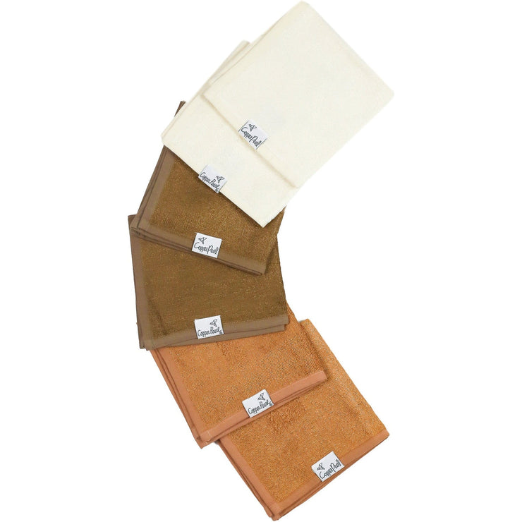 Copper Pearl 6 Ultra Soft Washcloths | Dune