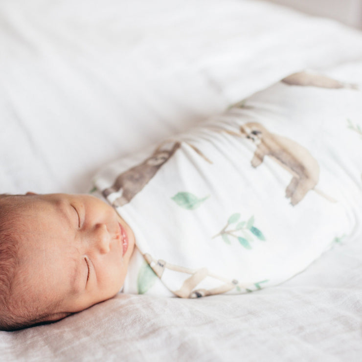 Copper Pearl Knit Swaddle Blanket | Noah