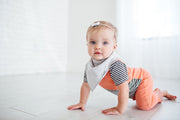 Baby Bandana Bibs - Grey Basics - Copper Pearl - 5