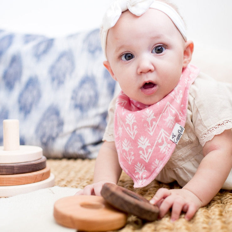 Baby Bandana Bibs - Claire - Copper Pearl - 2