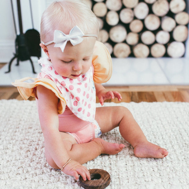 Baby Bandana Bibs - Claire - Copper Pearl - 4