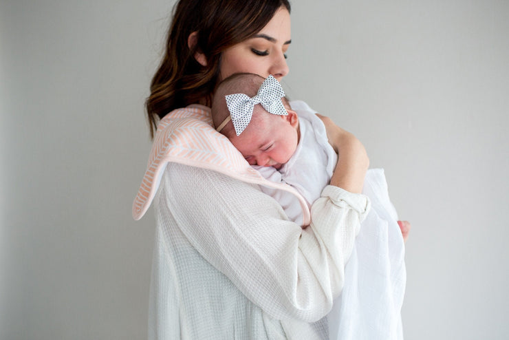 Copper Pearl Premium Burp Cloths | Blush