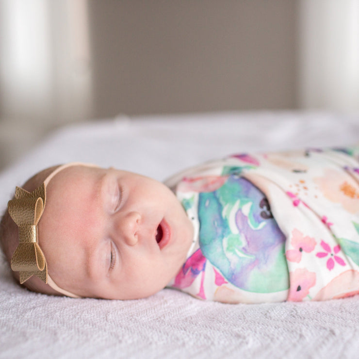 Copper Pearl Knit Swaddle Blanket | Bloom