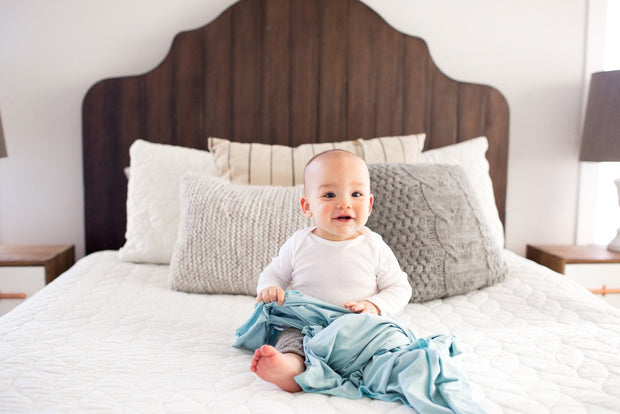 Copper Pearl Knit Swaddle Blanket | Sonny