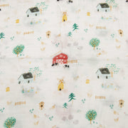 Loulou Lollipop Fitted Crib Sheet | Farm Animals