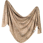 Copper Pearl Knit Swaddle Blanket | Fawn