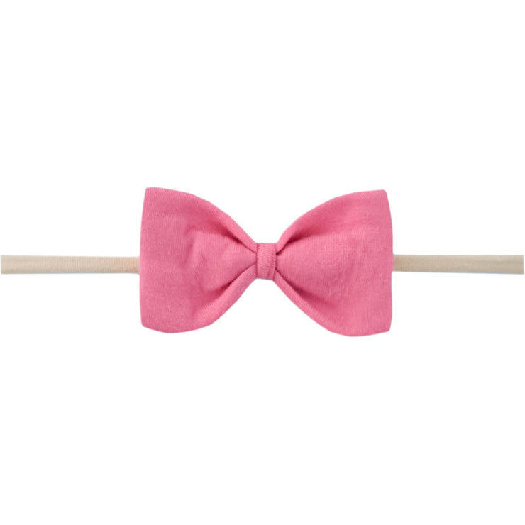 Copper Pearl Bowtie Nylon Bow | Flamingo