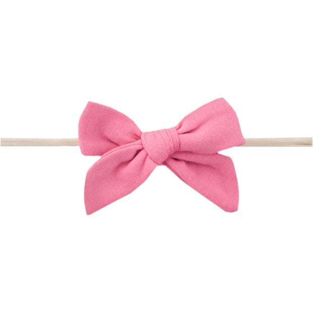 Copper Pearl Classic Nylon Bow | Flamingo