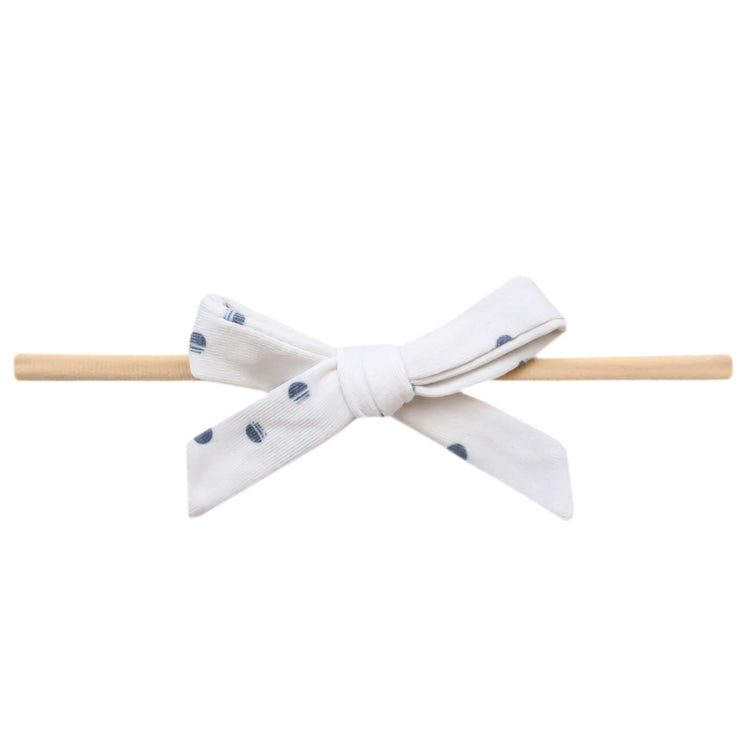 Copper Pearl Ribbon Nylon Bow | Haze