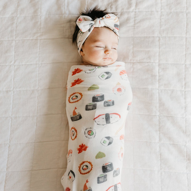 Copper Pearl Knit Headband Bow | Baja