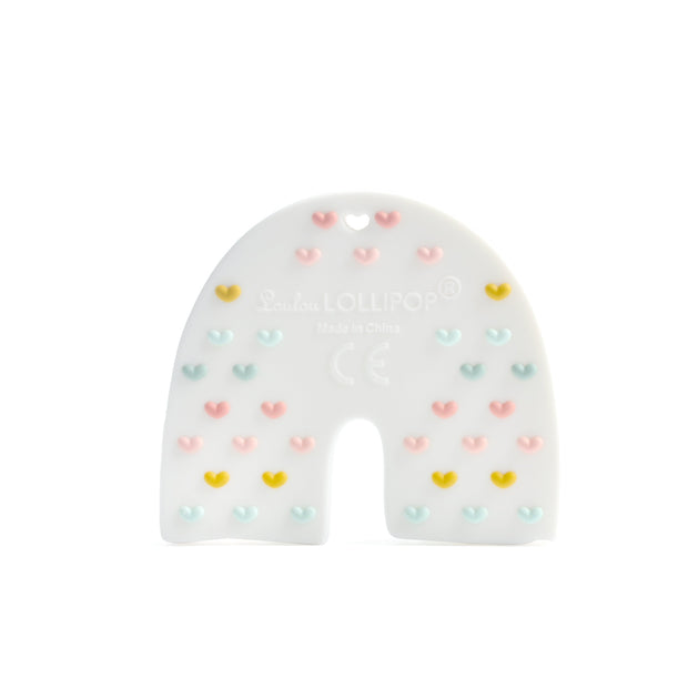 Loulou Lollipop Silicone Teether | Pastel Rainbow