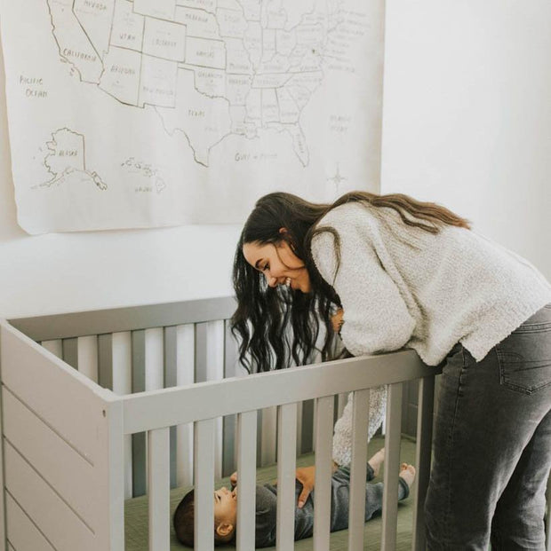 Little Unicorn Cotton Muslin Crib Sheet | Fern