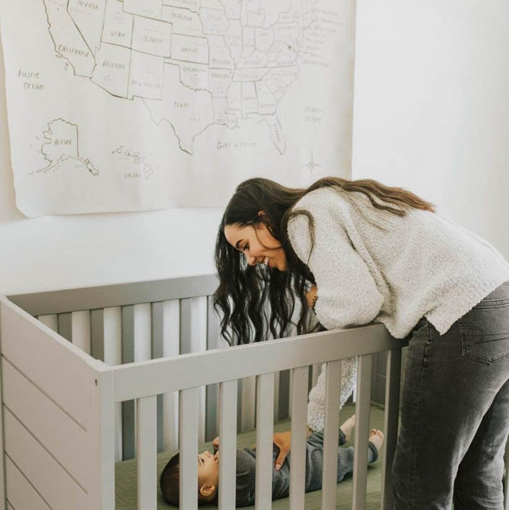 Little Unicorn Cotton Muslin Crib Sheet | Fern