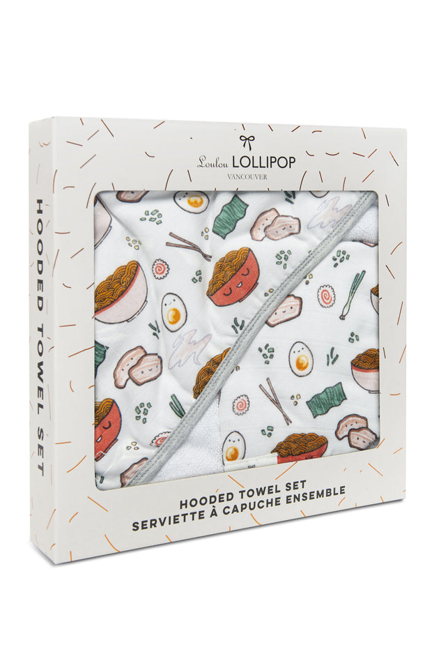 Loulou Lollipop Hooded Towel Set | Ramen