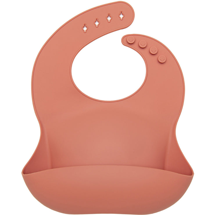 Loulou Lollipop Silicone Bib | Terra Cotta