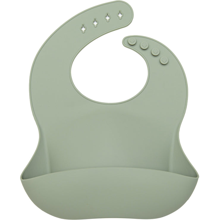 Loulou Lollipop Silicone Bib | Silver Sage