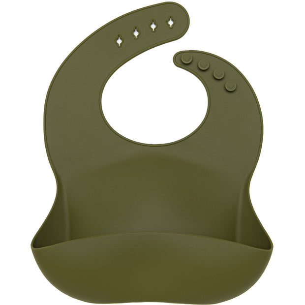 Loulou Lollipop Silicone Bib | Olive