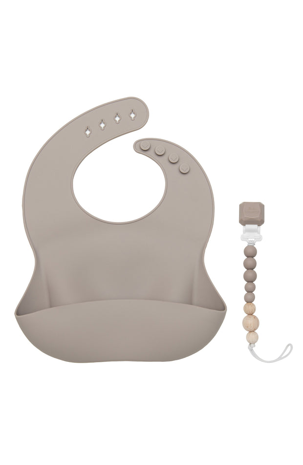 Loulou Lollipop Silicone Bib | Mushroom