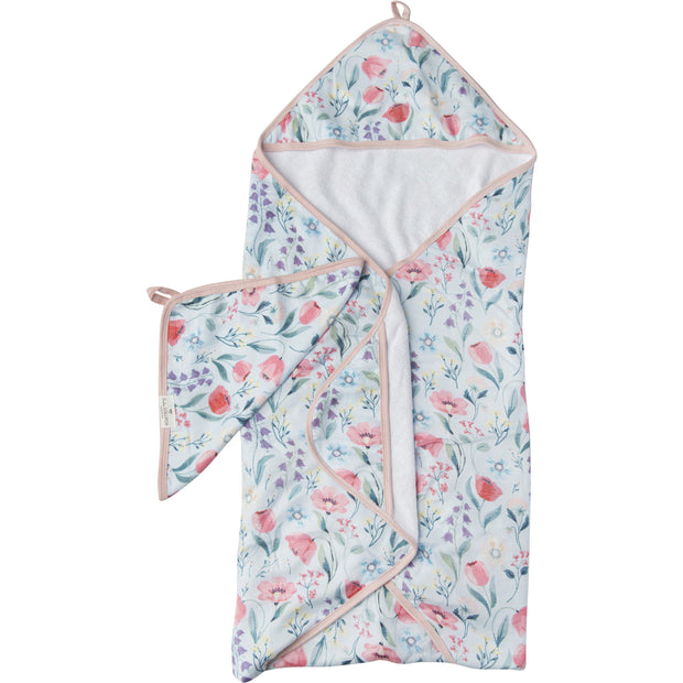 Loulou Lollipop Hooded Towel Set | Bluebell