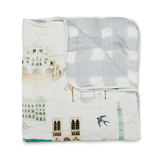 Loulou Lollipop Muslin Quilt Blanket | London