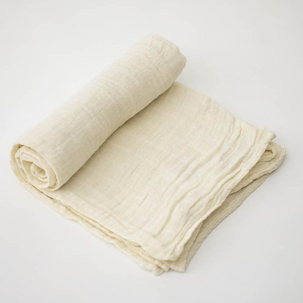 Little Unicorn Cotton Muslin Swaddle Blanket | Linen