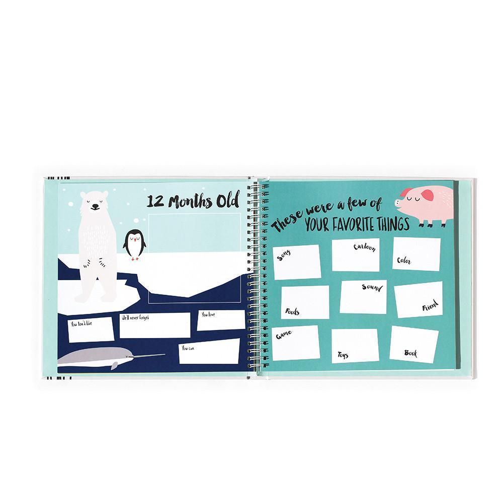 Lucy Darling Baby’s First Year Memory Book – Simple Nautical Theme, “Little Captain”