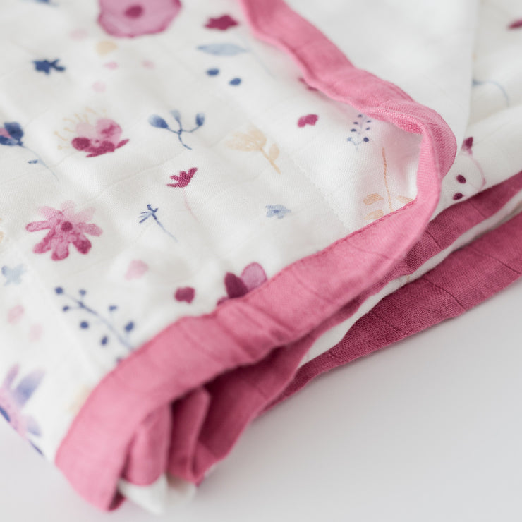 Little Unicorn Deluxe Muslin Baby Quilt | Fairy Garden