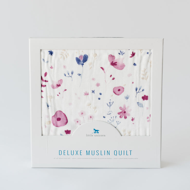 Little Unicorn Deluxe Muslin Baby Quilt | Fairy Garden