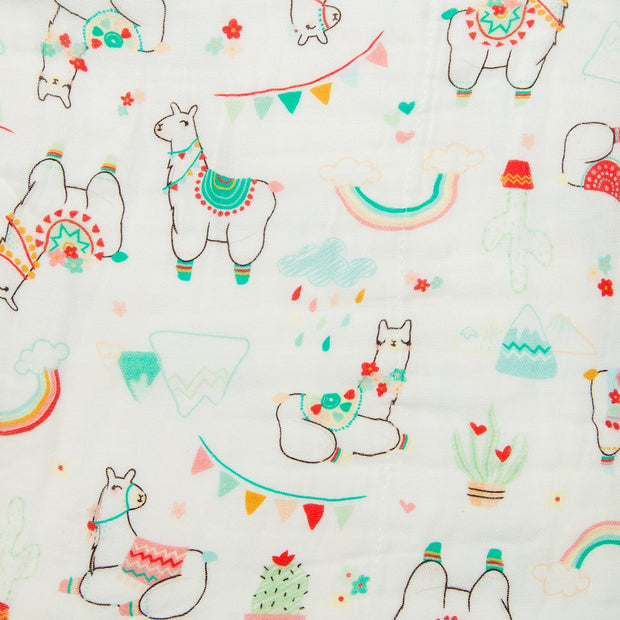 Loulou Lollipop Muslin Quilt Blanket | Llama