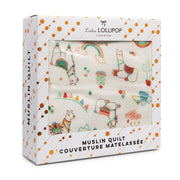 Loulou Lollipop Muslin Quilt Blanket | Llama
