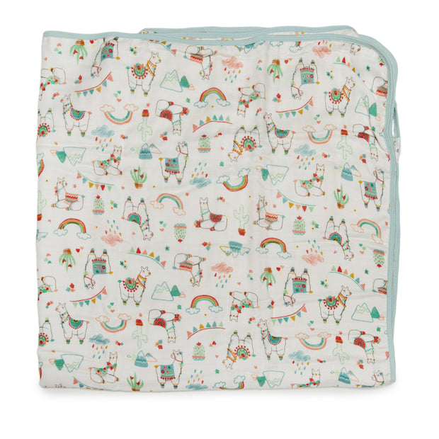 Loulou Lollipop Muslin Quilt Blanket | Llama