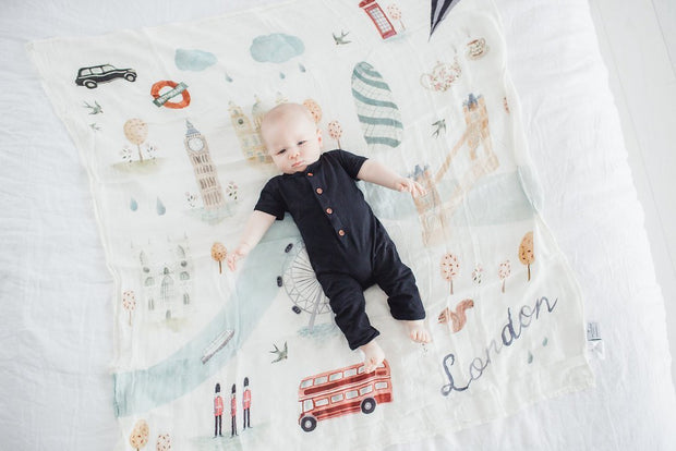 Loulou Lollipop Muslin Quilt Blanket | London