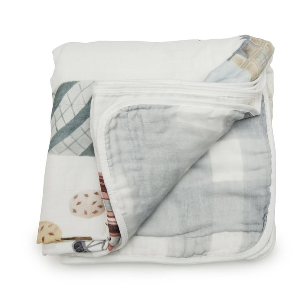 Loulou Lollipop Muslin Quilt Blanket | London