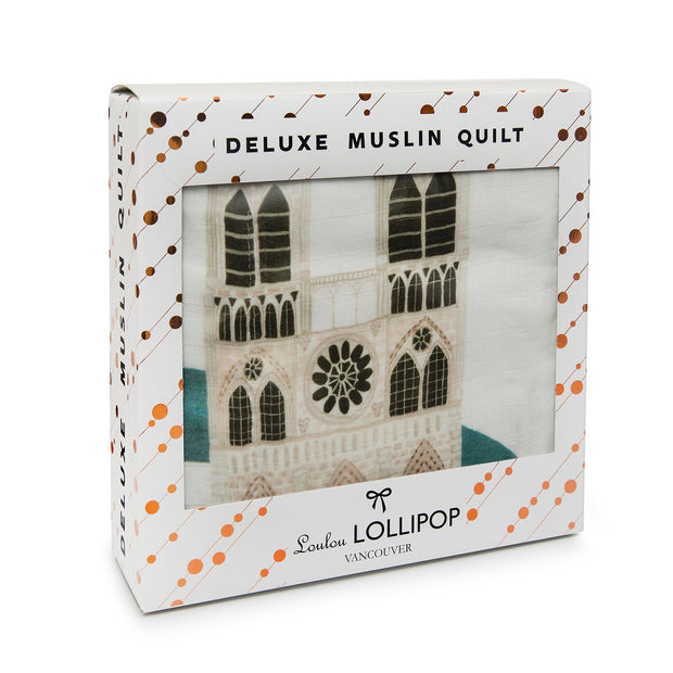 Loulou Lollipop Muslin Quilt Blanket | London