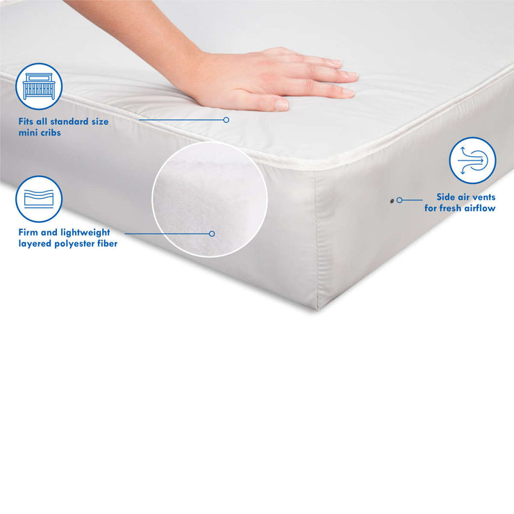DaVinci Complete Slumber Mini Crib Mattress 100% Non-Toxic & Waterproof