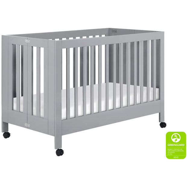 Babyletto Maki Full-Size Folding Crib with Toddler Bed Conversion Kit