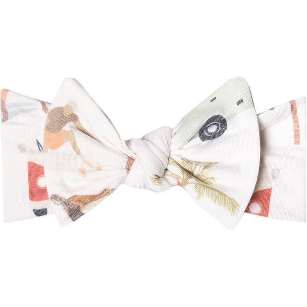 Copper Pearl Knit Headband Bow | Maui