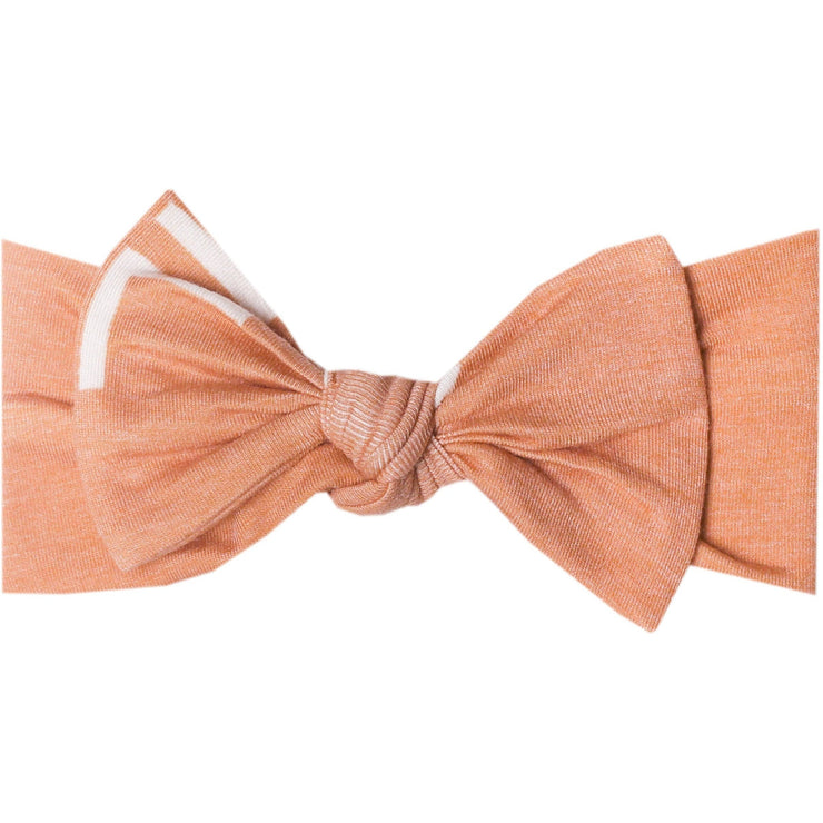 Copper Pearl Knit Headband Bow | Mesa